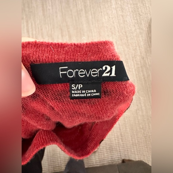 #83 Women's Forever 21 Cheetah Print sweater in rust/black Size S/P. PTP - Picture 6 of 6